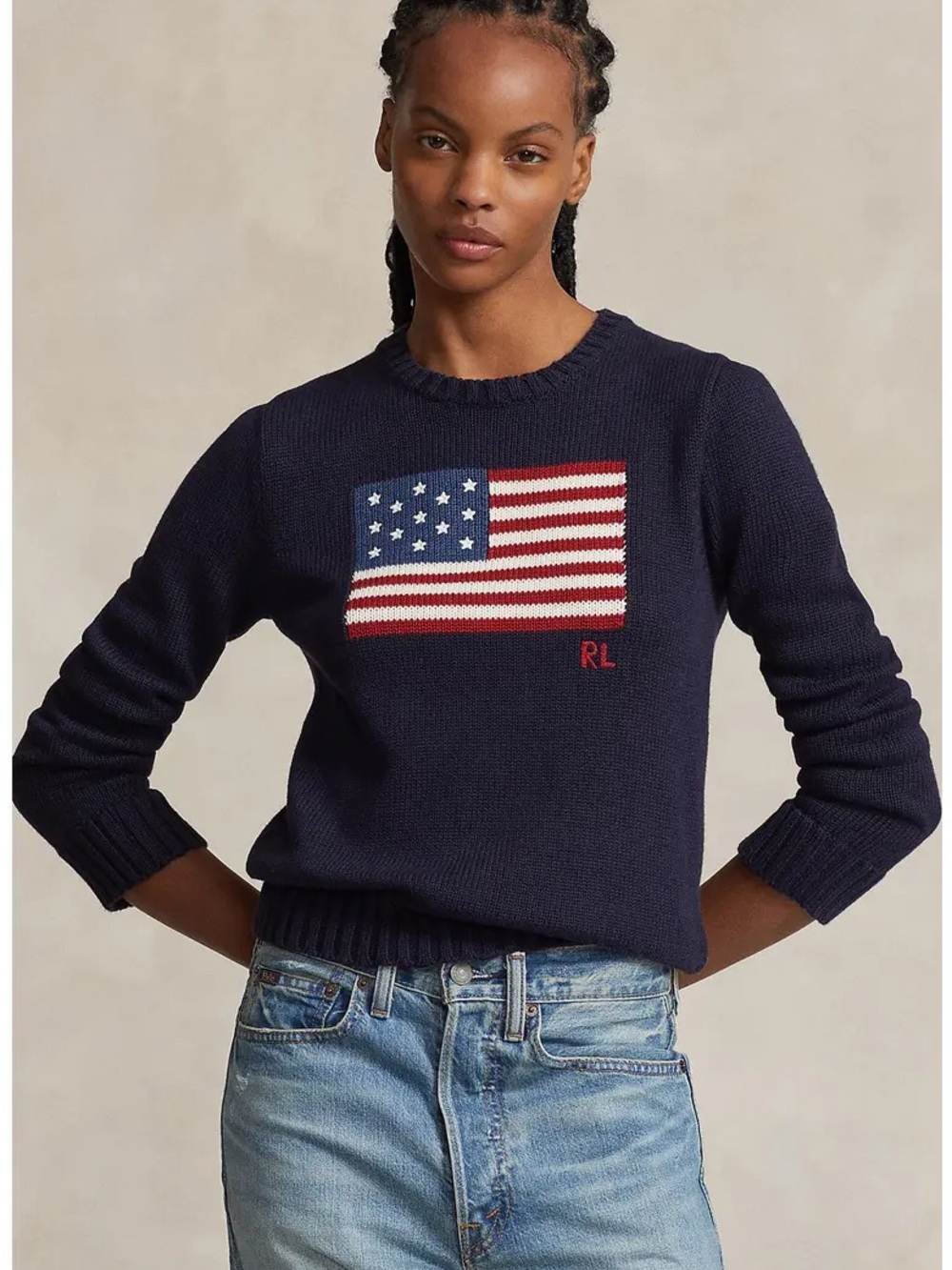 RALPH LAUREN Iconic American Flag Sweater